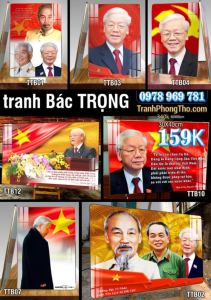 Tranh tráng gương bác Nguyễn Phú Trọng TTB04