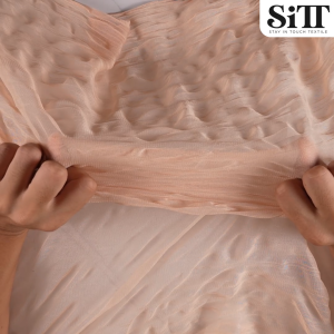 ผ้าตาข่ายครัช อัดยับ นุ่มสวย ทิ้งตัว ตัดชุดแฟชั่น แฟนซี ประดับตกแต่ง ผ้าเมตร ตัดยาวต่อเนื่อง