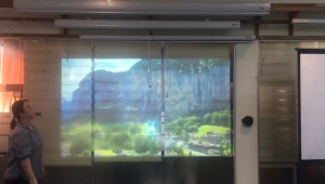 BIGSHINE Slow Retraction Manual Projector Screen