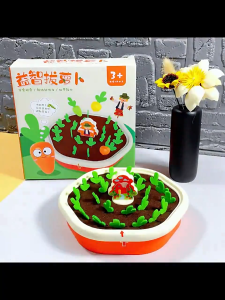 Baby Toy Pulling Out Radish Toys Vegetable Memory Game Puzzle Kid Game Educational Toy Harvest Carrot Game Colorful Shape Blocks Montessori Toys for 1 Year Old