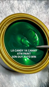 Sơn màu xanh lá candy có camay 1k - Lon 500g