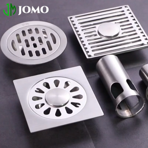 【JOMO】Bathroom Floor Drain SUS304 Stainless Steel Backflow Preventer With Trap Anti Odor Floor Drain Cover Washing machine Bathroom Waste Drain Deodorant