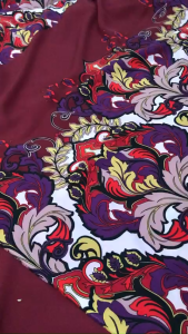 Vải Lụa Cát In Họa Tiết Khổ 1m5 - Chất Mềm Rũ Không Giãn Dày Vừa Phải - May Áo Kiểu Váy Đầm