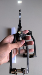 Adaptor Dudukan Mesin Bor Bobok Kayu + Mata Bor Bobok Kayu Chisel Mortising Ukuran 10mm