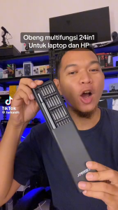 Obeng Set Premium Precision Screwdriver Magnetic Bits 24 in 1 - 6024B