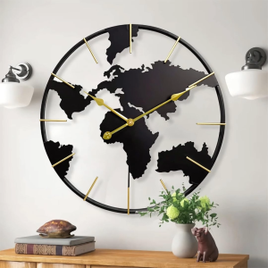 Jam Dinding Bulat Estetik Elegan Design Modern