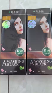 [ Chính hãng bibop ] Dầu gội nhuộm phủ tóc bạc BIBOP thảo dược màu nâu màu đen ăn bạc100% không dính da đầu không ngứa Hair forever love