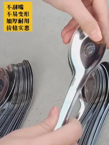 20ชิ้น ช้อนซุปข้าวช้อนสแตนเลสขนมเค้กช้อนส้อมคุณภาพสูงช้อนส้อมสำหรับห้องครัว