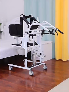 Bedridden elderly free hold transfer machine multifunctional paralyzed patient care wheelchair disabled hydraulic lift toilet chair load-bearing 180KG