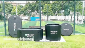 ห้องน้ำอ่างอาบน้ำอิสระ Inflatable ICE Bath Recovery เย็น Plunge Tub Spa Plunge หรูหราแบบพกพา ICE Bath Tub อ่างอาบน้ำพับได้