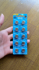 Vinnic L1131F Baterai jam tangan Vinnic AG10 L1131F LR54 Alkaline 1.5V Original (1pcs)