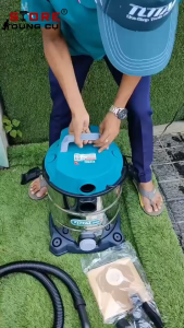 Máy hút bụi công nghiệp 30L TOTAL TVC13301 máy hút bụi khô và ướt công suất 1300w bình chứa bụi 30L máy hút bụi có thổi