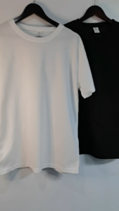 SIMPLE Waffle T-shirts Round Neck Sport Tops Plain Tops For Men