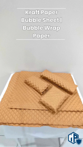 MillionParcel Kraft Paper Bubble Sheet | Air Bubble Packaging Materials | Honeycomb Paper | Gift Wrapping Paper | Eco-Friendly Packing Paper