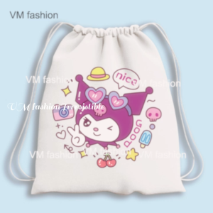 Tas Serut dan Totebag Kanvas Motif San San Rio Rio Cute Lucu Menggemaskan Bahan Kanvas Tebal Premium