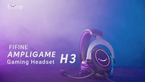 FIFINE AMPLIGAME H3 High-Quality RGB Gaming Headset with Detachable Mic 3.5mm TRRS Volume/Mute Control for PS4/5 Xbox Nintendo Switch - Comfortable Elegant Design