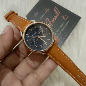 [Promo] Jam Tangan Wanita FS ES4257 / ES 4257 Tailor Date-Day Blue Pattern Dial Brown Leather Original Garansi 2 Tahun [✔COD][100% Authentic]