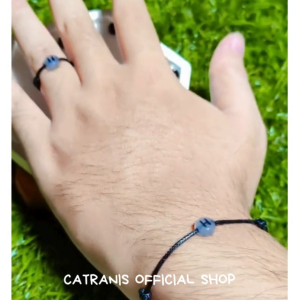 CATRANIS GELANG/CINCIN TALI HURUF INISIAL GLOW IN THE DARK 1 SET