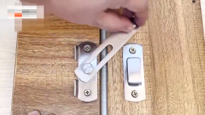 Stainless Steel Safety Hasp Door Lock for Bathroom Bedroom Door Catch Latch