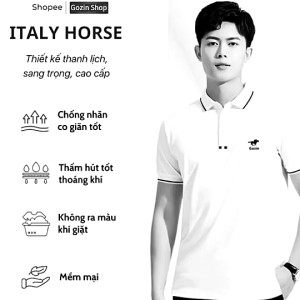 Áo Polo nam Thêu cao cấp GOZIN SHOP Mã Đáo Thành Công - Áo thun polo vải cá sấu cotton CVC thoáng mát JA09