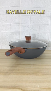 RAVELLE ROYALE - Wok dengan Tutup 32 Cm