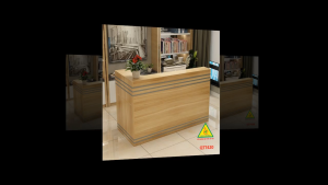 QUẦY LỄ TÂN QUẦY TIẾP TÂN QUẦY TÍNH TIỀN QUẦY THU NGÂN QTT420- Nội thất lắp ráp Viễn Đông Adv