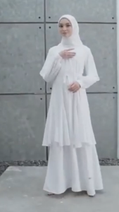BAJU CANTIK REMAJA GAMIS WHITE SERIES NIBRAS MECCA WHITE / BAJU DRESS GAMIS WANITA REMAJA CASUAL DAILY OUTFIT FRESH & STYLISH COCOK UNTUK KONDANGAN & PESTA