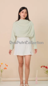 Atasan Polos Lengan Panjang Kain Monalisa Laura