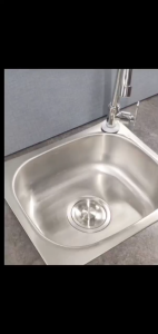 SUS304 Kitchen Sink 1 Lubang 50*40CM Wastafel Cuci Piring Kitchen Set/BAHAN TEBAL DAN TERMURAH