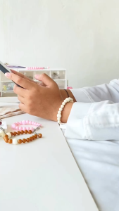 Gelang Mutiara Aesthetic Dewasa dan Anak - Gelang Mote Cantik Bisa Pilih Warna