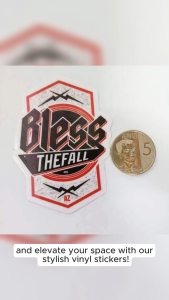 BLESS THE FALL ROCK N ROLL BAND VINYL STICKERS