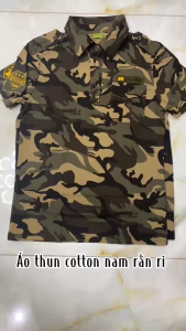 [HỒ CHÍ MINH ]_Áo Thun Nam Có Cổ In Mẫu Rằn Ri Cotton Phong Cách Thường Ngày _THUỶ TIÊN SHOP