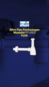 Tidy Sifon Pipa Pembuangan Wastafel PT-0102 Putih