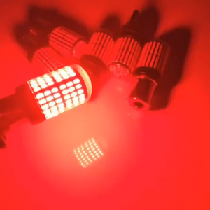 (Harga satu set harga terbaik) LAMPU LED 144 POINT SMD EYES SOCKET 1157 BAY15D BRAKE LIGHT NON-KEDIP 12-24V Lampu Rem Motor Mobil Truk Bis Bus Dajjal Super Terang