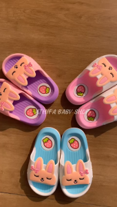 Sandal Selop Anak Perempuan Karet 1 2 3 4 5 6 7 8 9 10 Tahun Kekinian Lucu Kelinci FU LAI DENG 808