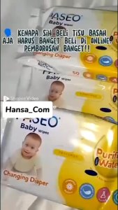 PASSEO Tissue Basah Baby Wipes 50 sheets PROMO