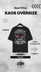SMR APPAREL - Kaos Oversize The Future is Canceled Cotton Combed 24s Pria & Wanita