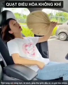 Quạt trên xe ô tô  5V 12V 24v xuay 360* Có số dán phản quang dùng cho mọi dòng xe