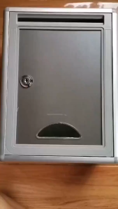 Aluminium Alloy Mailbox Outdoor Post Box Waterproof Stainless Security Locking Suggestion Box for Office Home Balcony Garden Gate with Lock Post Stand Small Sign Aluminium Alloy Mailbox
