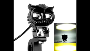 Lampu Tembak Laser LED D2 Owl 2 Warna CR7 Putih Kuning Jauh Dekat Dijamin Terang/Lampu Sorot Tembak Laser Gun Mini LED D2 Owl Mobil Motor 20Watt
