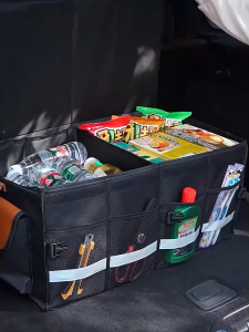 Hộp đựng đồ đa năng để cốp ô tô COACE Túi vải đựng đồ để cốp xe hơi ô tô gấp gọn có vách ngăn tiện lợi