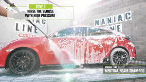 Mafra Maniac Line Neutral Foam Shampoo 1L (2 in 1 Premium PH Neutral Car Shampoo for both Foam Gun and Manual Hand Wash)