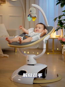 [KÈM MÀN] Nôi rung ru ngủ bằng điện tự động 2in1 ngả lưng 3 tư thế nằm 175 độ với 6 kiểu đưa nôi Bluetooth phát nhạc