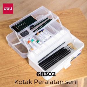 Deli Large Art Toolbox Kotak Peralatan Seni 68303 68302