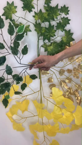 กิ่งใบไม้ 10 ชุด: กิ่งใบไทร, กิ่งใบไม้ปลอม, กิ่งใบไม้ ดอกไม้ปลอม, พร็อพถ่ายรูป, ตกแต่งบ้าน