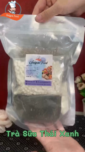 Set Nguyên Liệu Pha Trà Sữa Thái Xanh (Thành phẩm 30 35 ly) SAIGONFOOD