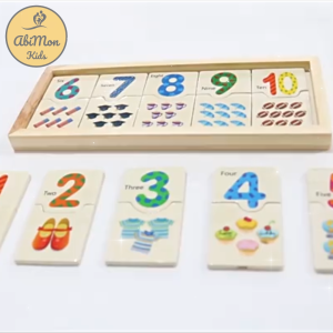 Đồ Chơi Ghép Số Và Học Đếm Bằng Gỗ || Bé làm quen với các con số từ 1-10 và học cách đếm hình ảnh tương ứng