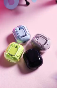 TWS หูฟังบลูทูธไร้สาย  V5.3 หน้าจอแสดงสถานะ ลดเสียงรบกวนพร้อมไมโคโฟน สไตล์หรูหราโปร่งใส ใช้งานได้ทุกรุ่น