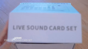 TaffSTUDIO Pro Audio Bluetooth Mixer Sound Card Live Broadcast Karaoke - F998 - Black