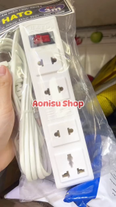 Ổ Cắm Điện Thông Minh Chịu Nhiệt Dây Dài 3M 3 Phích Cắm Có Công Tắc - Ổ Điện Đa Năng Phích Cắm Điện Đa Năng Ổ Cắm Điện AONISU